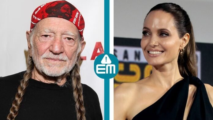 Willie Nelson and Angelina Jolie