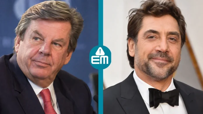 Johann Rupert and Javier Bardem