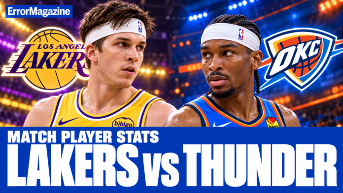 Lakers vs Oklahoma City Thunder Match Player Stats